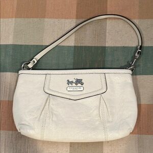 Coach White Leather Small Bag